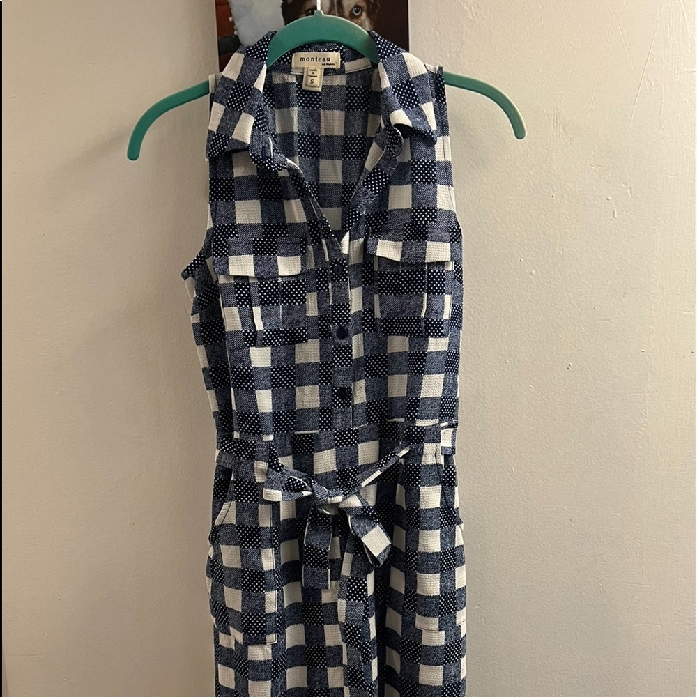 Adorable blue plaid dress